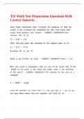 TSI Math Test Preperation Questions With Correct Answers&period;