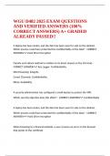 WGU D482 2025 EXAM QUESTIONS AND VERIFIED ANSWERS &lpar;100- CORRECT ANSWERS&rpar; A&plus; GRADED ALREADY PASSED&excl;&excl; 