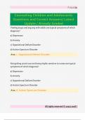 Counseling Children and Adolescents  Questions and Correct Answers&sol; Latest  Update &sol; Already Graded