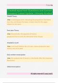 Created equal test Questions and Correct  Answers&sol; Latest Update &sol; Already Graded