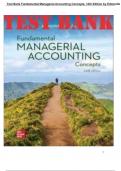 Fundamental Managerial Accounting Concepts &ndash; 10th Edition by Thomas P&period; Edmonds&comma; Christopher Edmonds & Mark A&period; Edmonds &ndash; Complete Test Bank for Chapters 1&ndash;14