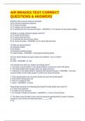 AIR BRAKES TEST CORRECT QUESTIONS & ANSWERS