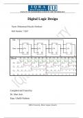 Digital Logic Design &lpar;DLD&rpar; Solve Manual