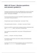 package deal for BMS 107 EXAM