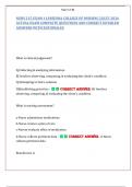 NURS 215 Exam 1 &vert; Arizona College of Nursing &vert; 2024-2025 &vert; Actual Exam with Complete Questions&comma; Correct Answers&comma; and Detailed Rationales
