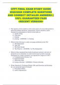 CFPT FINAL EXAM STUDY GUIDE  2025&sol;2026 COMPLETE QUESTIONS  AND CORRECT DETAILED ANSWERS &vert;&vert;  100&percnt; GUARANTEED PASS   <RECENT VERSION> 