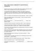 BIOL 3204 EXAM 4 MINGHETTI QUESTIONS & ANSWERS