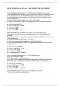 BIOL 3204 FINAL EXAM QUESTIONS & ANSWERS