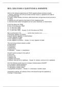 BIOL 3204 EXAM 4 QUESTIONS & ANSWERS
