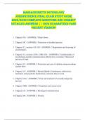 Massachusetts Psychology  Jurisprudence FINAL EXAM STUDY GUIDE  2025&sol;2026 COMPLETE QUESTIONS AND CORRECT  DETAILED ANSWERS &vert;&vert; 100&percnt; GUARANTEED PASS  <RECENT VERSION> 
