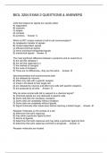 BIOL 3204 EXAM 2 QUESTIONS & ANSWERS