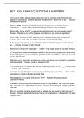 BIOL 3204 EXAM 2 QUESTIONS & ANSWERS