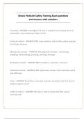 Illinois Pesticide Safety Training Exam questions and answers with solutions&period;