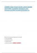 USABO Open Exam Guide Latest Update 2025 With Complete Questions and Answers&lpar;verified answers&rpar;&vert;Graded A&plus;