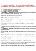 Air Assault Phase 2 Test &ndash; Sling Load Operations & Rigging Review exam study guide new tips verified A&plus; tips MUST SEE&excl;&excl;&excl;&period;pdf