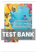 Test bank For Varcarolis Foundations of Psychiatric Mental Health Nursing 9th Edition by Margaret Halter 9780323697071 Chapter 1-36 All Chapters with Answers and Rationals