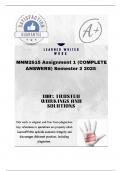 MNM2615 Assignment 1 &lpar;COMPLETE ANSWERS&rpar; Semester 2 2025 &semi;100&percnt; trusted &comma;comprehensive and complete reliable solution with clear explanation