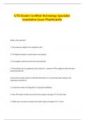 CTS Exam Certified Technology Specialist Installation Exam Flashcards&period;