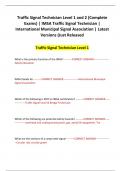 Traffic Signal Technician Level 1 and 2 &lpar;Complete Exams&rpar; &vert; IMSA Traffic Signal Technician &vert; International Municipal Signal Association &vert; Latest Versions &lpar;Just Released&rpar;