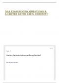 QPA EXAM REVIEW QUESTIONS & ANSWERS RATED 100&percnt; CORRECT&excl;&excl;