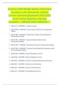 Actimize SAM Model Names Final Exam Questions with Absolutely Verified Correct Solutions&vert;&vert;Updated 2025&sol;2026 Exam Tested Questions Already Graded&excl;&excl;&excl;<<BRAND NEW VERSION>>