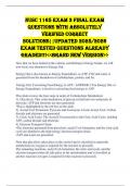 NUSC 1165 Exam 3 Final Exam Questions with Absolutely Verified Correct Solutions&vert;&vert;Updated 2025&sol;2026 Exam Tested Questions Already Graded&excl;&excl;&excl;<<BRAND NEW VERSION>>