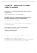Kramer Ch 1 questions and answers graded A&plus; updated