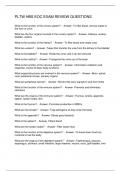 PLTW HBS EOC EXAM REVIEW QUESTIONS