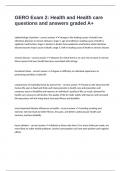 GERO Exam 2&colon; Health and Health care questions and answers graded A&plus;