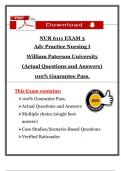 NUR 6111 &ndash; Exam 3&colon; Advanced Practice Nursing I at William Paterson University &lpar;2025&rpar; &vert; Actual Questions and Verified Answers