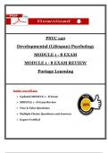 PSYC 140 &ndash; Module 1&ndash;8 Exams & Reviews&colon; Developmental &lpar;Lifespan&rpar; Psychology at Portage Learning &lpar;2025&rpar; &vert; Actual Questions and Verified Answers