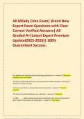 All Milady Cima Exam&vert; Brand New Expert Exam Questions with Clear Correct Verified Answers&vert; All Graded A&plus;&vert;Latest Expert Premium Update&lpar;2025-2026&rpar;&vert; 100&percnt; Guaranteed Success&period;