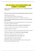 STA 261 FINAL EXAM QUESTIONS AND CORRECT ANSWERS&period;