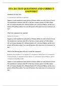 STA 261 TEST QUESTIONS AND CORRECT ANSWERS