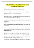 STA 261 EXAM ALL QUESTIONS AND CORRECT ANSWERS&period;