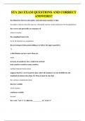 STA 261 EXAM QUESTIONS AND CORRECT ANSWERS