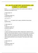 STA 261 EXAM REVIEW QUESTIONS AND CORRECT ANSWERS&period;