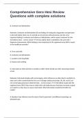 Comprehensive Gero Hesi Review Questions with complete solutions 