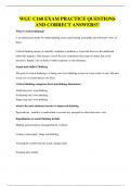 WGU C168 EXAM PRACTICE QUESTIONS AND CORRECT ANSWERS&period;