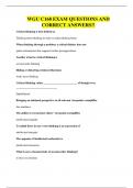 WGU C168 EXAM QUESTIONS AND CORRECT ANSWERS