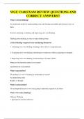 WGU C168 EXAM REVIEW QUESTIONS AND CORRECT ANSWERS