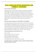 WGU C168 EXAM STUDY QUESTIONS AND CORRECT ANSWERS&period;