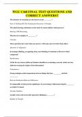 BUNDLE OF WGU C168 EXAMS ALL WITH QUESTIONS AND CORRECT ANSWERS