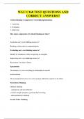 WGU C168 TEST QUESTIONS AND CORRECT ANSWERS
