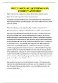WGU C168 EXAM 2 QUESTIONS AND CORRECT ANSWERS
