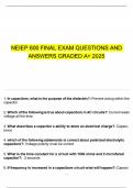 NEIEP 600 FINAL EXAM QUESTIONS AND ANSWERS GRADED A&plus; 2025
