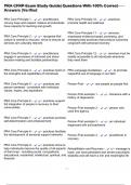 PRA CFRP Exam Study Guide&vert; Questions With 100&percnt; Correct Answers &vert;Verified