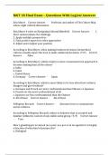 MGT 18 Final Exam &ndash; Questions With Logical Answers