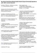 Nur 641 E Final Exam Study Guide Grand Canyon University Questions with 100&percnt; Correct Answers
