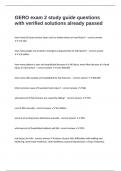 GERO exam 2 study guide questions with verified solutions already passed